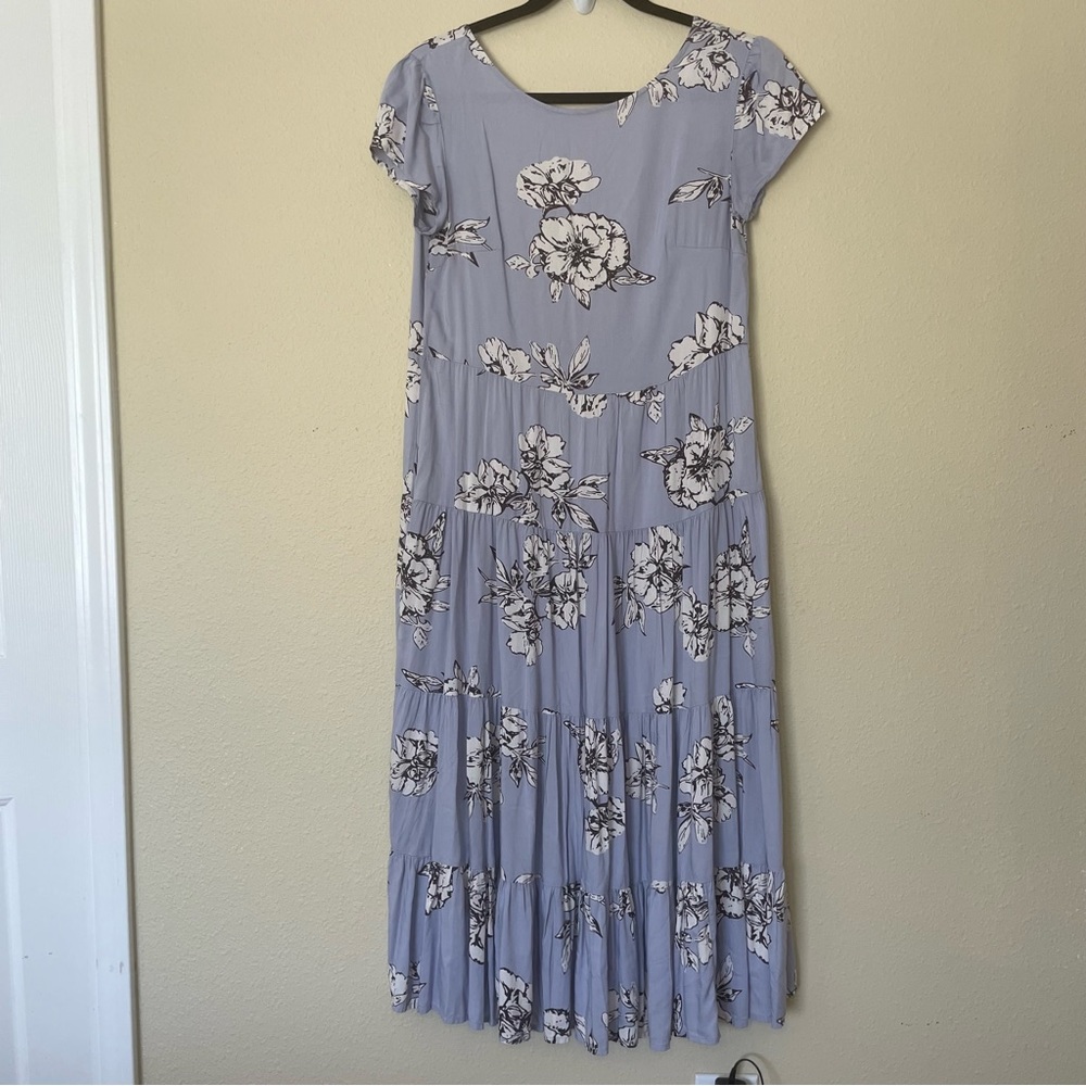 Free People Rita Tiered Midi Dress with Pockets